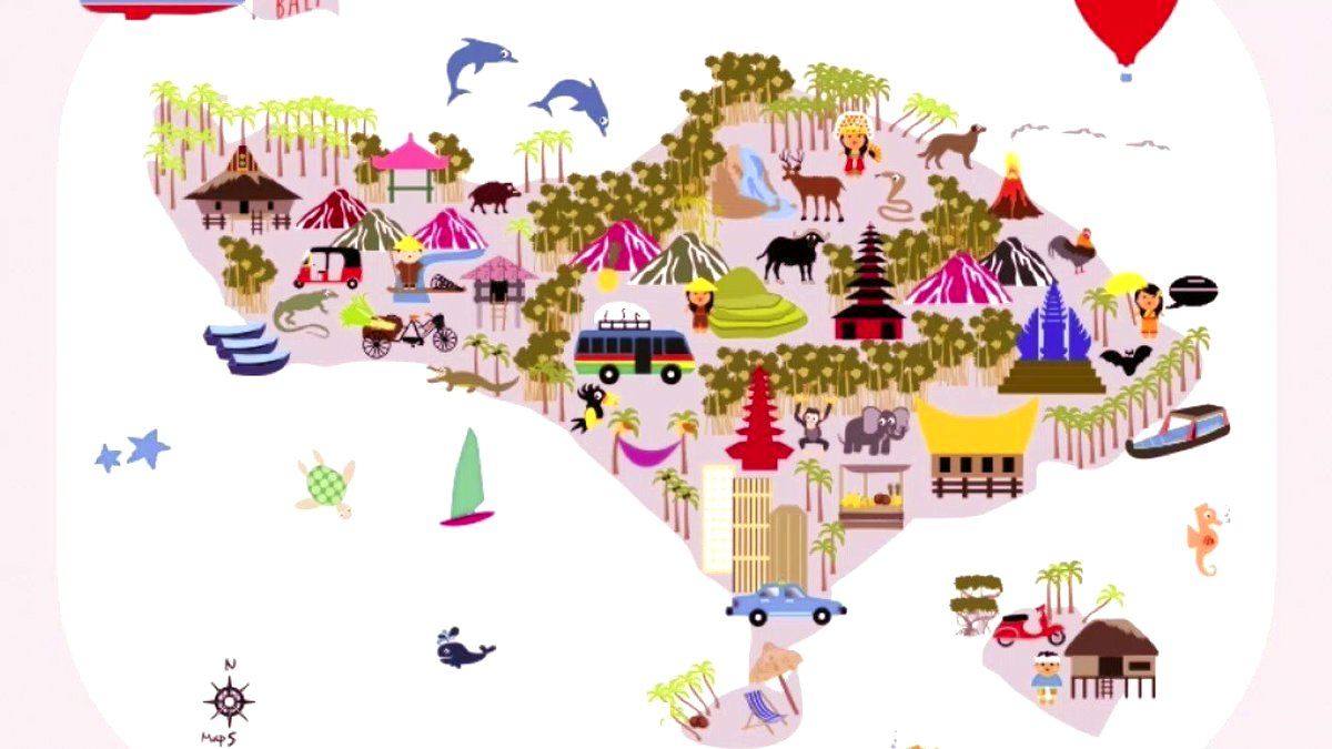 Bali Map Tourist Attractions Xelaju - Infoupdate.org