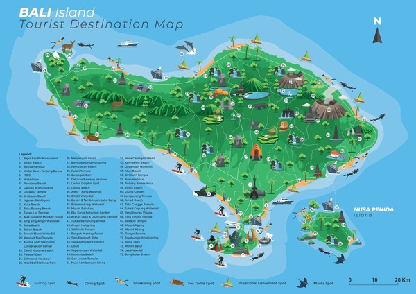 Bali Districts Map Sale Cheap | diretraancash.gob.pe