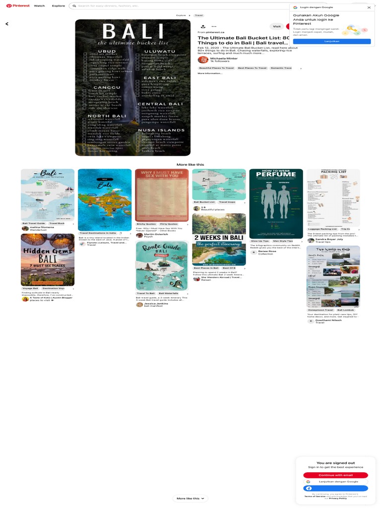 Bali Itinerary - Bali Itinerary, Bali Travel, Bali Travel Guide | PDF