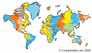 Time Zones in Bali, Indonesia