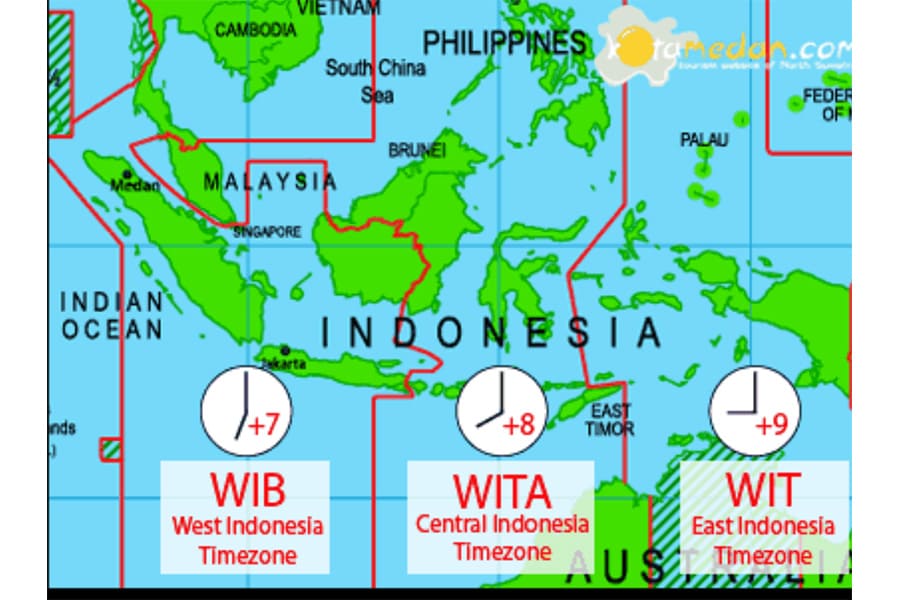 Indonesia Time Zone - Indonesia Tours